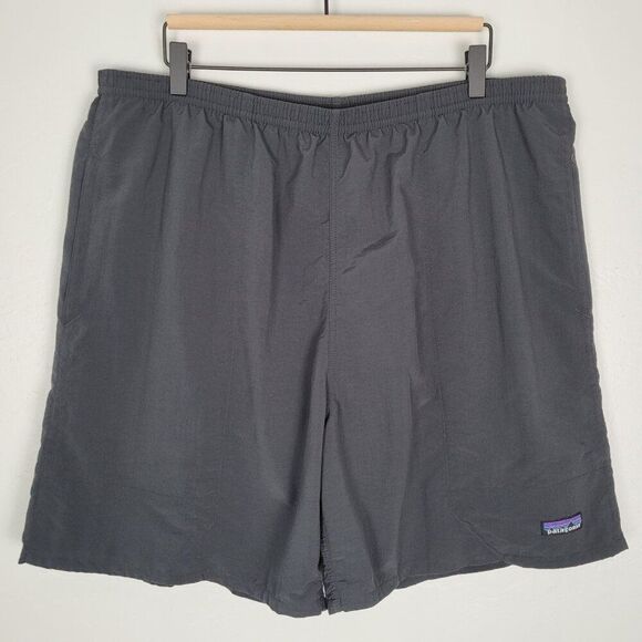 Patagonia Baggies Longs Shorts 6" Inseam Outdoor Hiking Swim Dark Gray Size XL - Picture 1 of 10